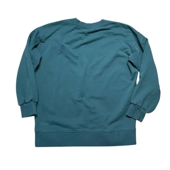 LULULEMON Perfectly Oversized Crew French Terry Jasper Green Size 8 - Picture 3 of 7